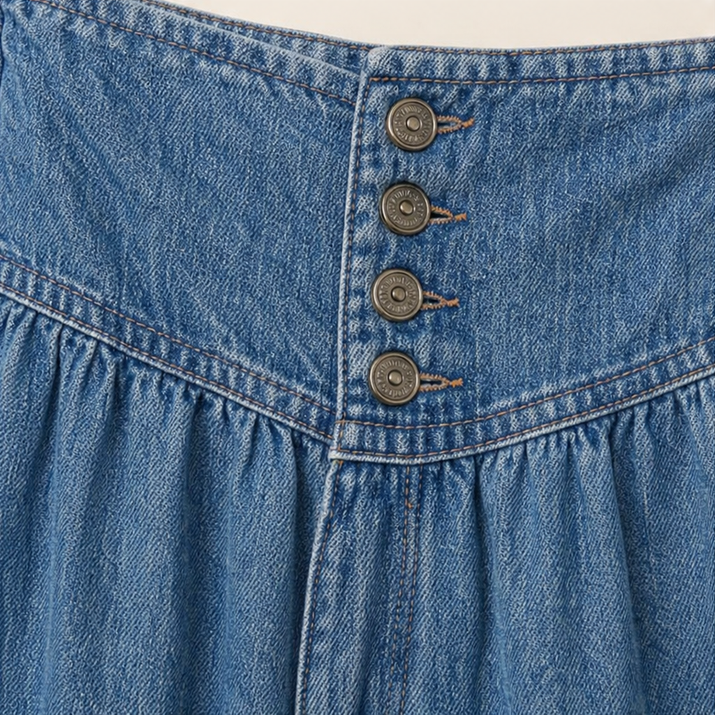 High-Waist Tiered A-Line Maxi Skirt