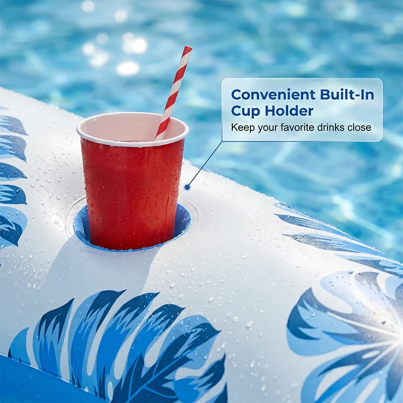 🏖️ 2026 Sale — Over 18,000 Sold!🔥 Premium Inflatable Pool Float Lounger – Ergonomic Backrest 🌊