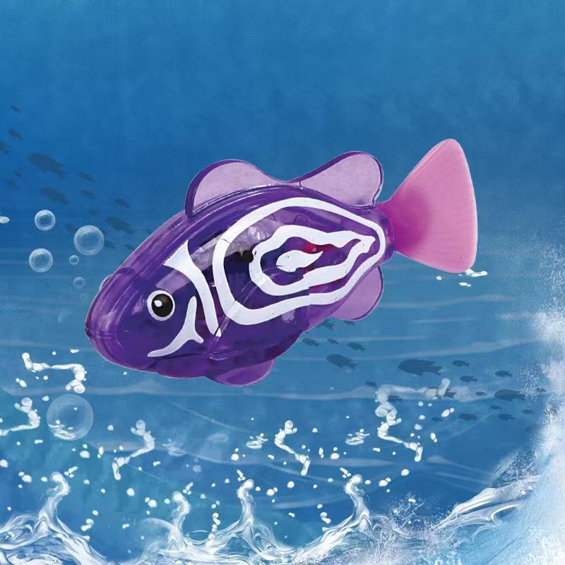 4Pcs Induction Activated | LED Light Up | Auto-Swimming Bath Toy