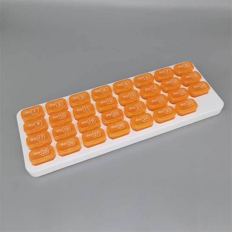 💊31 Days Pill Box-Monthly Pill Organizer-Arthritis-Friendly Easy-Open Lids