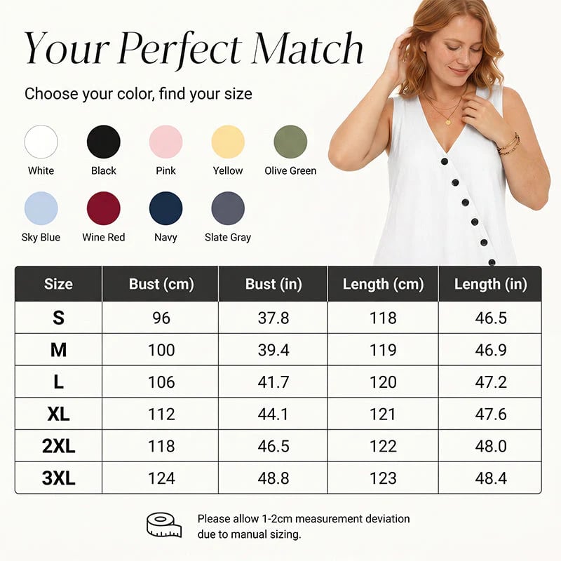 Women's Sleeveless V-Neck Jumpsuit with Pockets