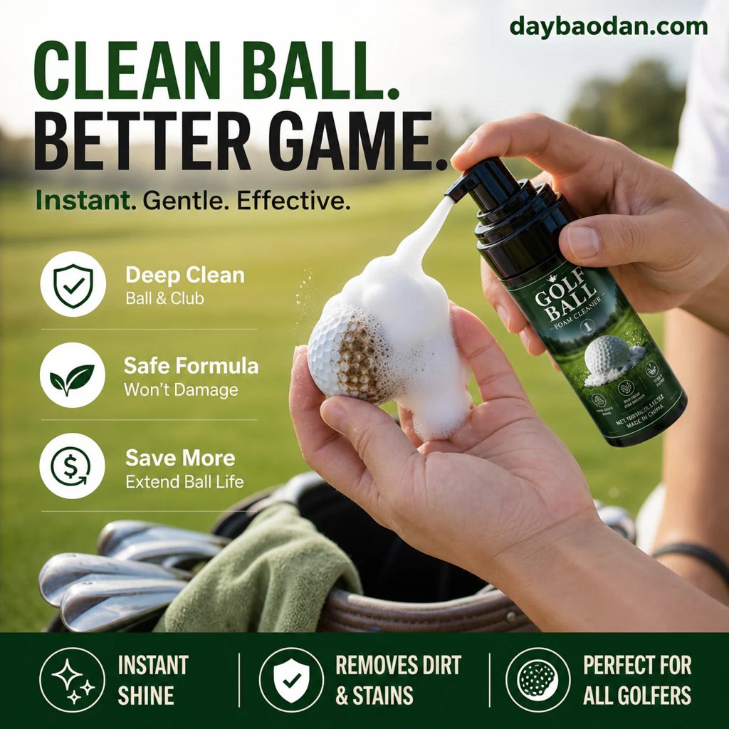 🔥Super sale!Portable Golf Ball Foaming Cleaner