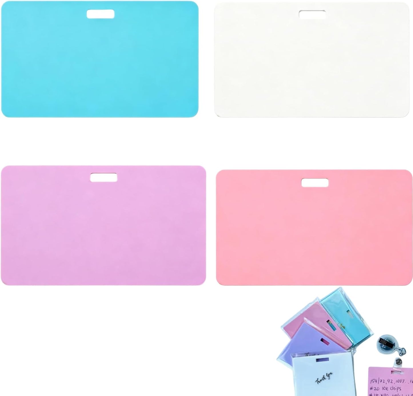 🩺Erasable Badge Note | Dual-Side Writable, Fade-Proof & No Blur (🖊Write. Wipe. Repeat.) 🎁Free Badge Clip Included📋