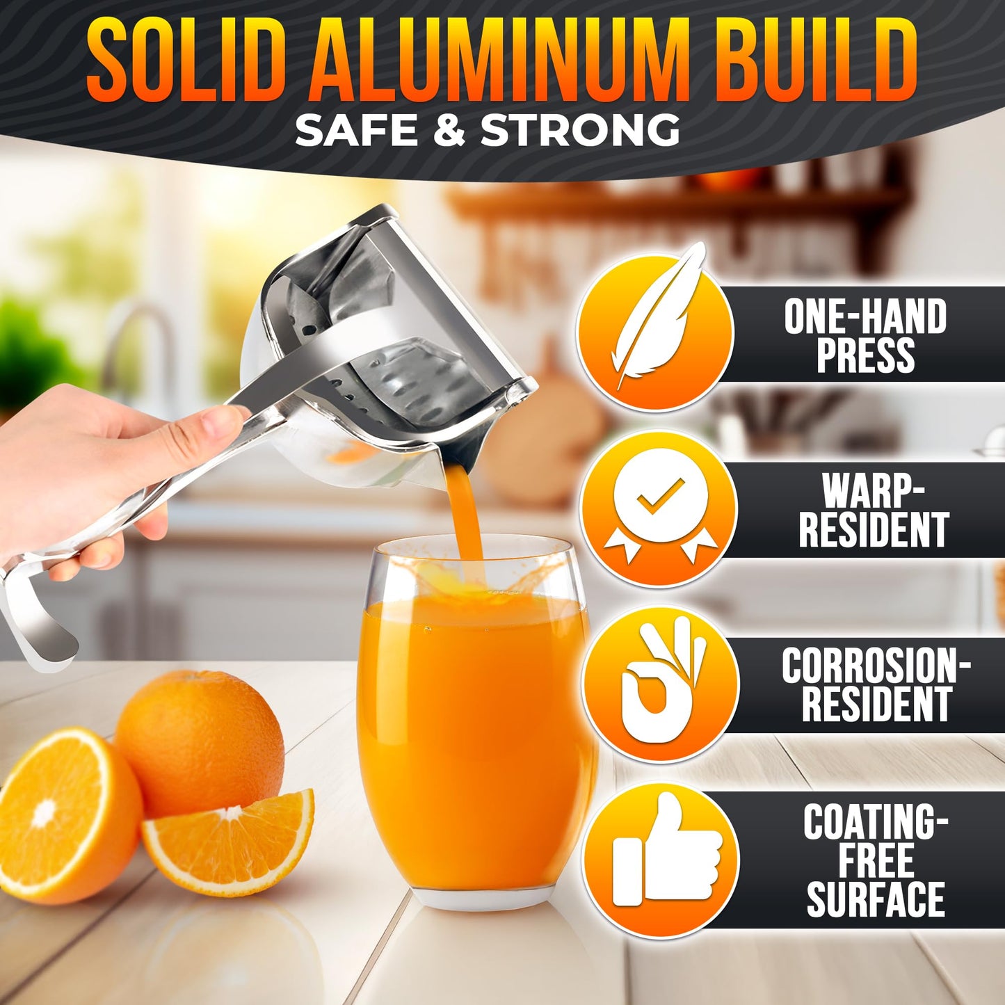 🍊Kitchen Essential: Multi-Fruit Hand Juicer Squeezer 🌟