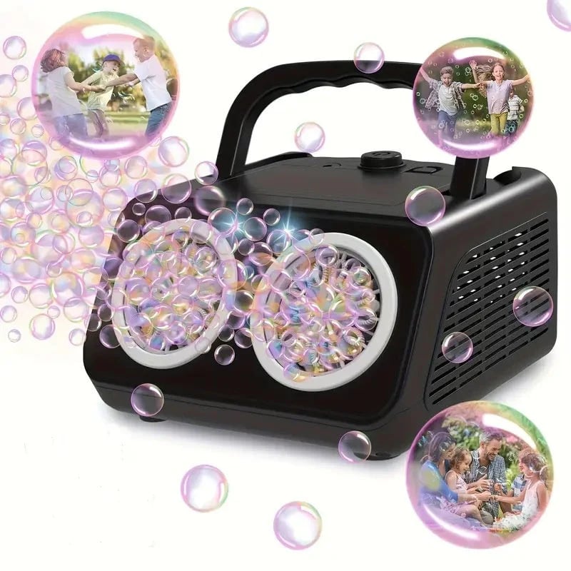 🎈[Handheld Bubble Machine]— Just one press, and the sky is filled with rainbow bubbles! 🫧🌈