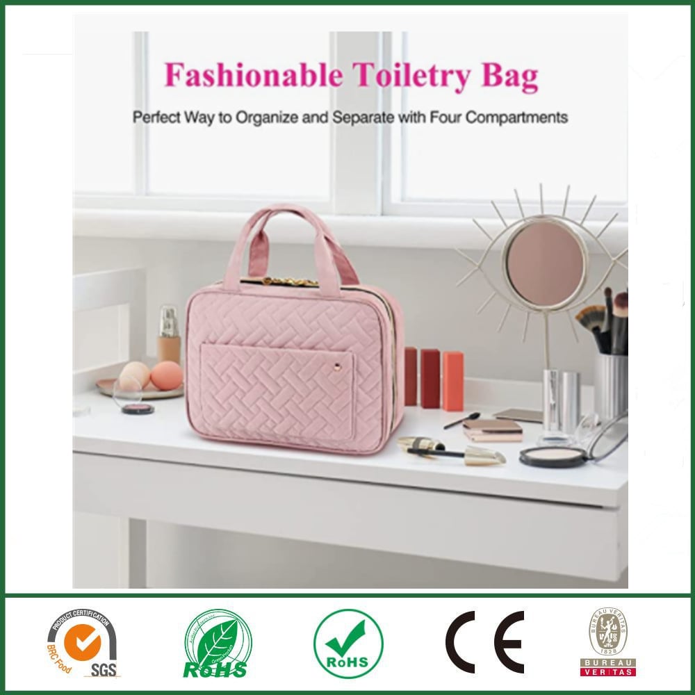 🔥 Toiletry Bag For Women With Hanging Hook