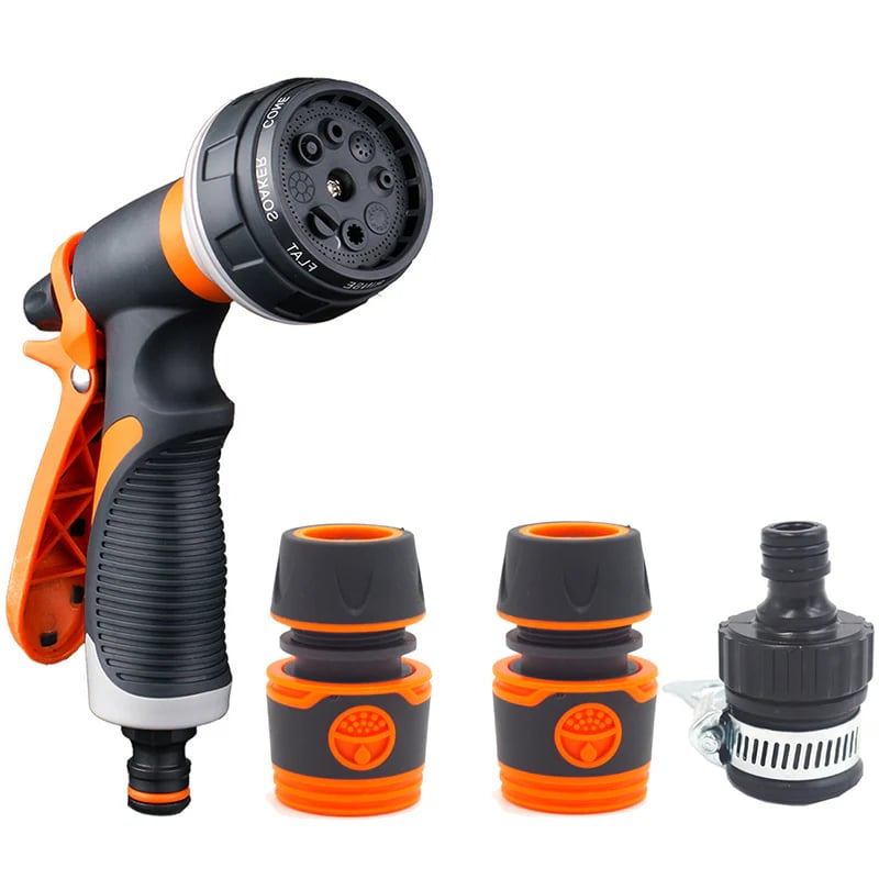 💦Household Car Wash Water Gun-Adjustable Spray, Anti-Slip Grip & Universal Connectors for Effortless Home & Vehicle Cleaning 🚗✨