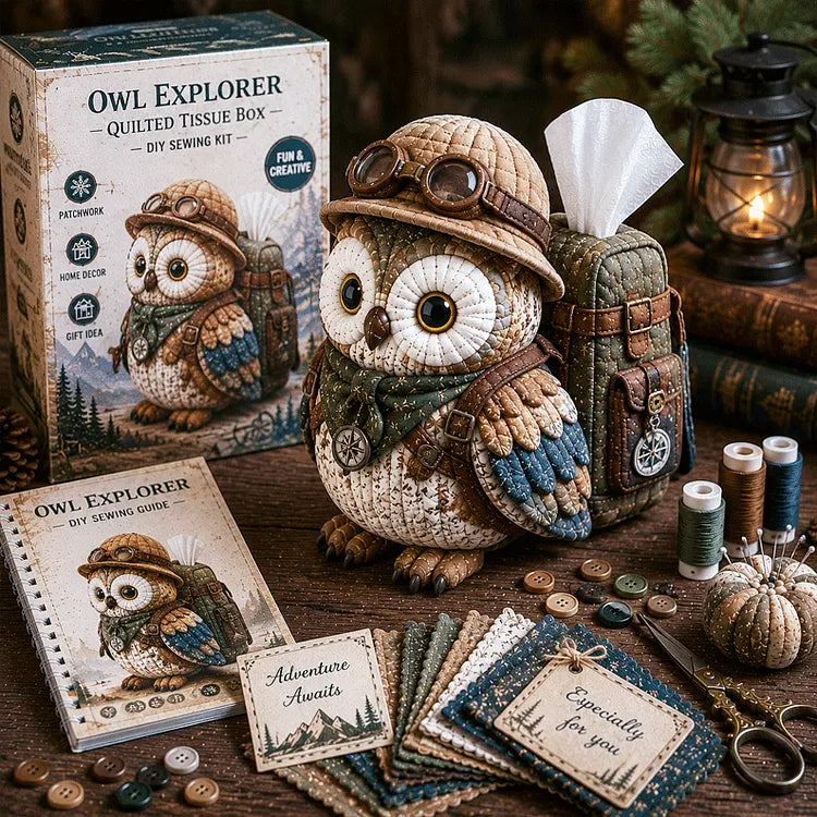⚡New Arrival🧵DIY Animal-Themed Patchwork-Style Tissue Box Kit