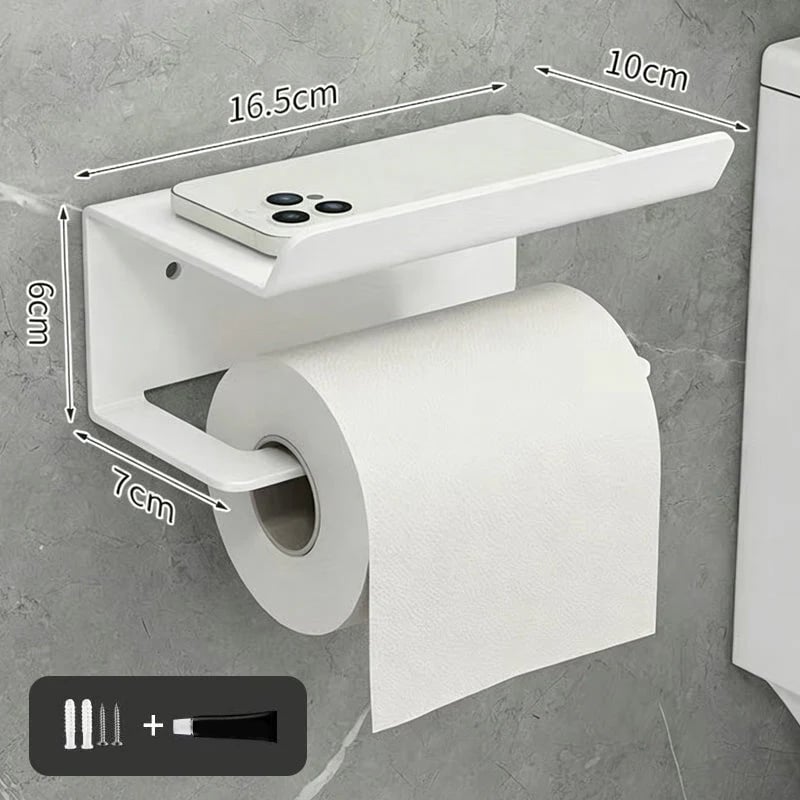 ⌛Limited-Time Offer-No Drill Carbon Steel Toilet Paper Holder