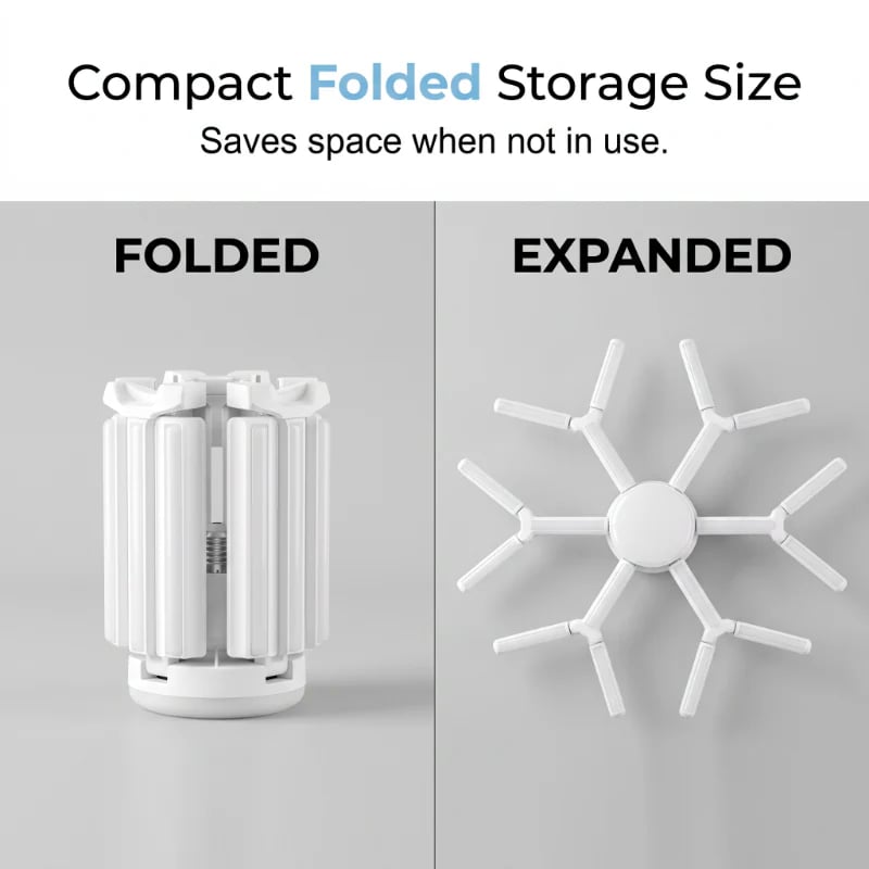 Deformable Snowflake LED Garage Light