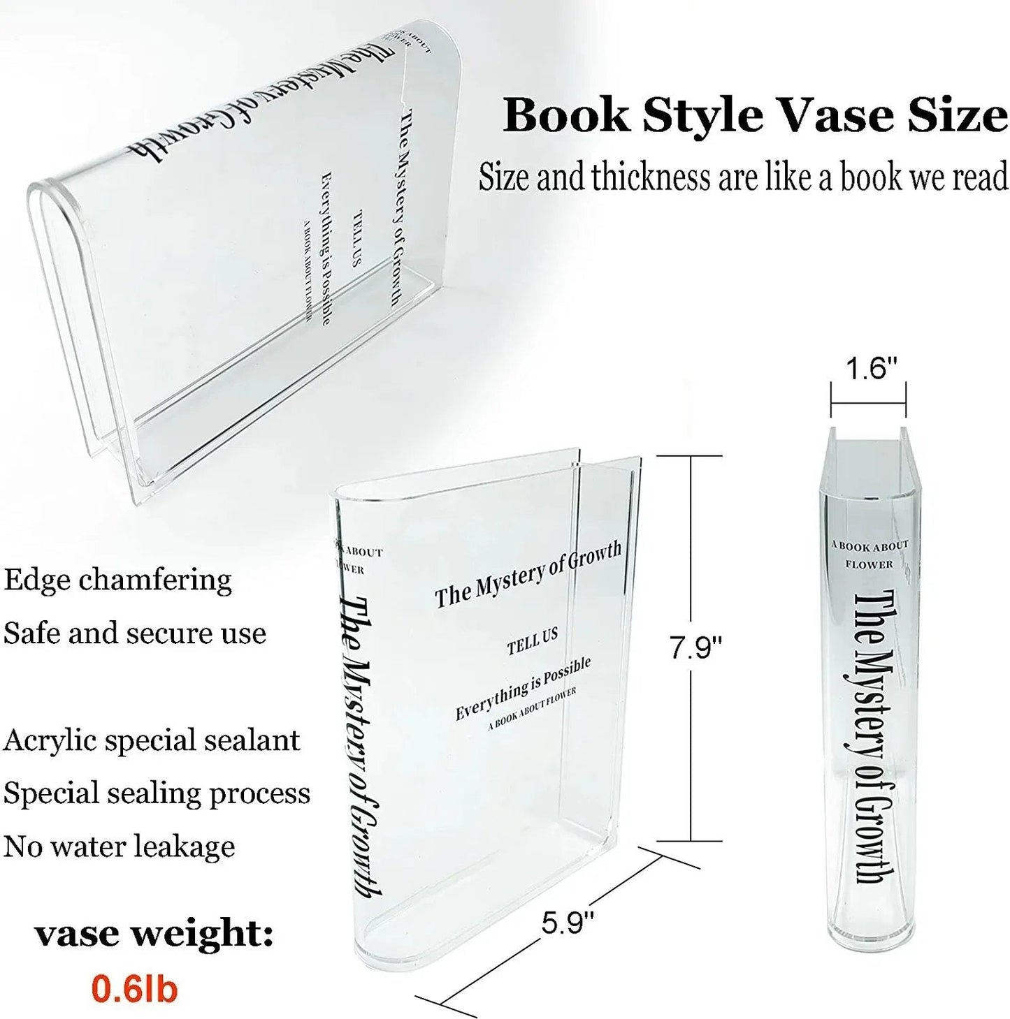 🌷The Most Beautiful Art🌷Book Shaped Vases