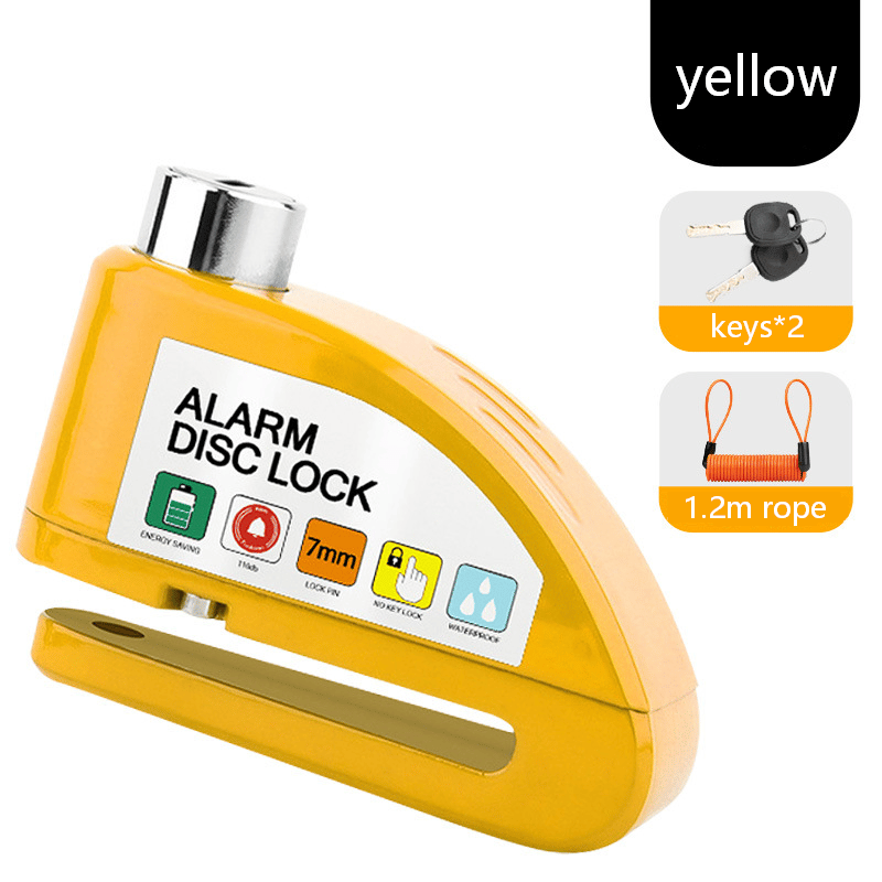 🛡️ Motorcycle Disc Brake Lock Alarm | 110dB Anti-Theft Security