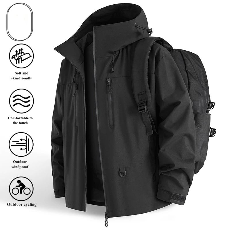 🔥Waterproof Jacket: The Ultimate Gift for Outdoor Lovers & Daily Commuters!