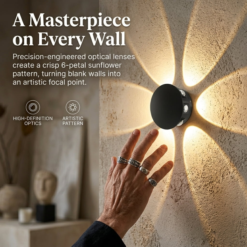 🔥2026 HOT SALE 49% OFF - Artistic Sunflower Wireless Motion Sensor Wall Light