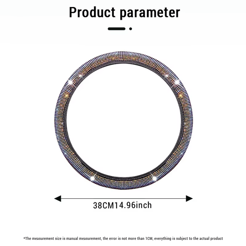 💖Bling Rhinestone Diamond Car Steering Protection