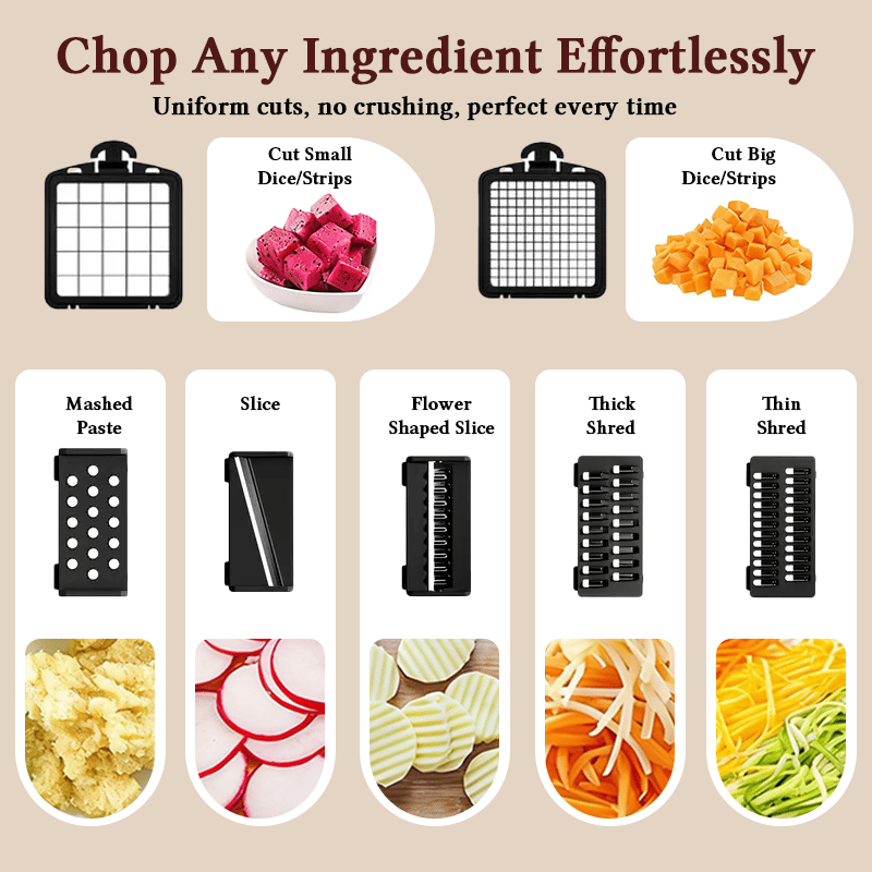 🍔hot sale 50% off 🥦15-Piece Vegetable Chopper Set