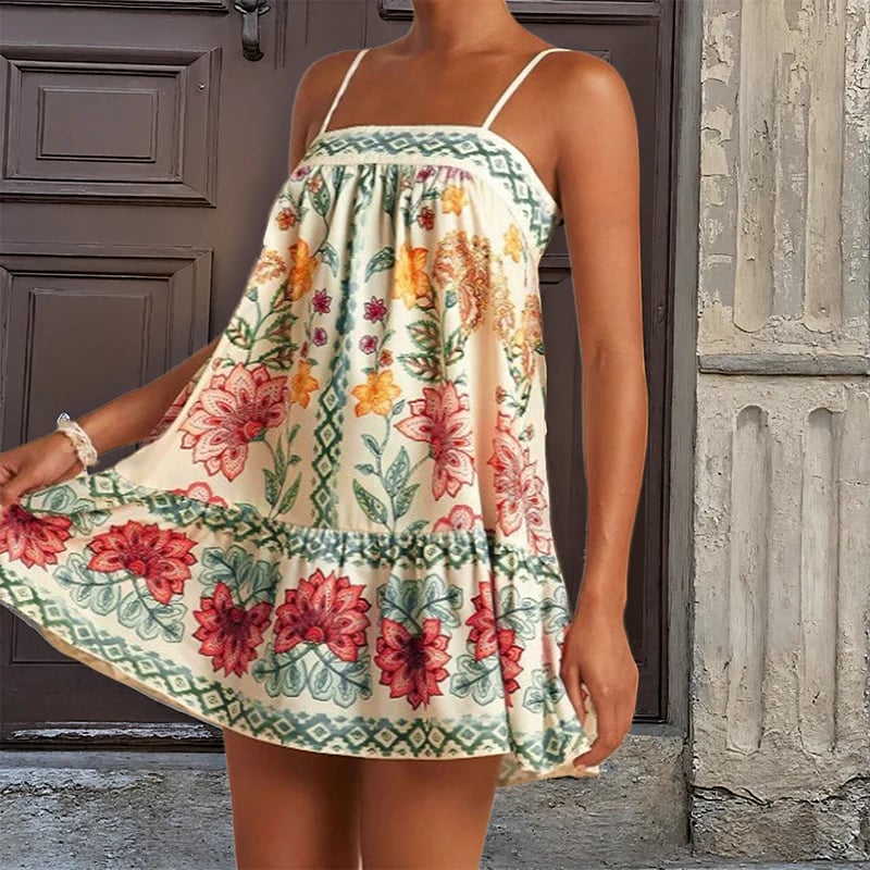 Women's Summer Printed Camisole Dress