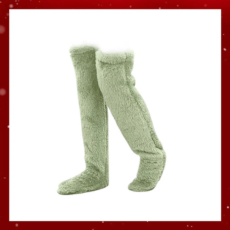 🏆Flash Sale⚡🏆#1 Best Seller ⏰ 💕Comfort Plush Fleece Knee Socks For Christmas❄️🎅