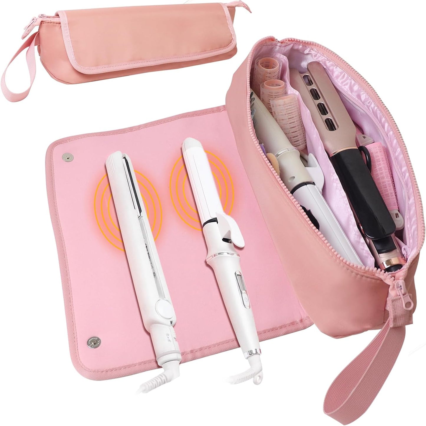 Hair Tools Travel Bag and Heat Resistant Mat