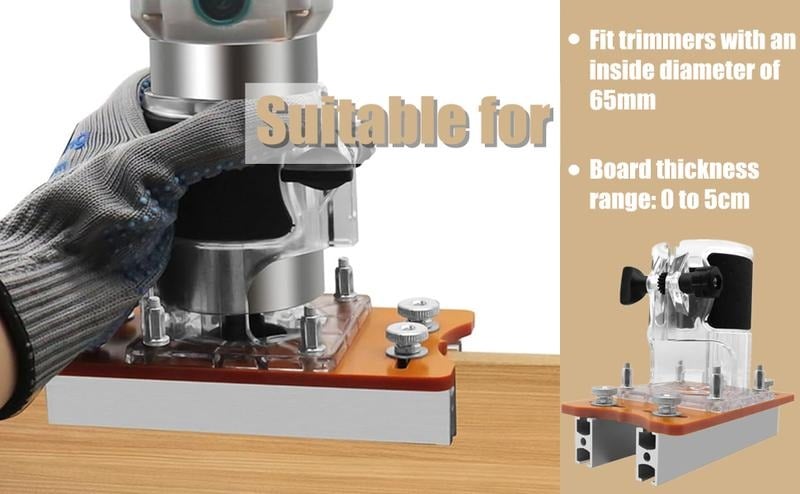 2 in 1 Invisible Fastening Nut Slotting Base