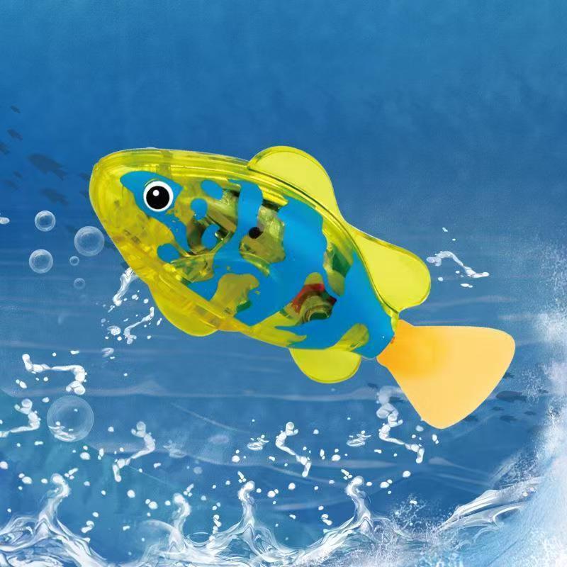 4Pcs Induction Activated | LED Light Up | Auto-Swimming Bath Toy