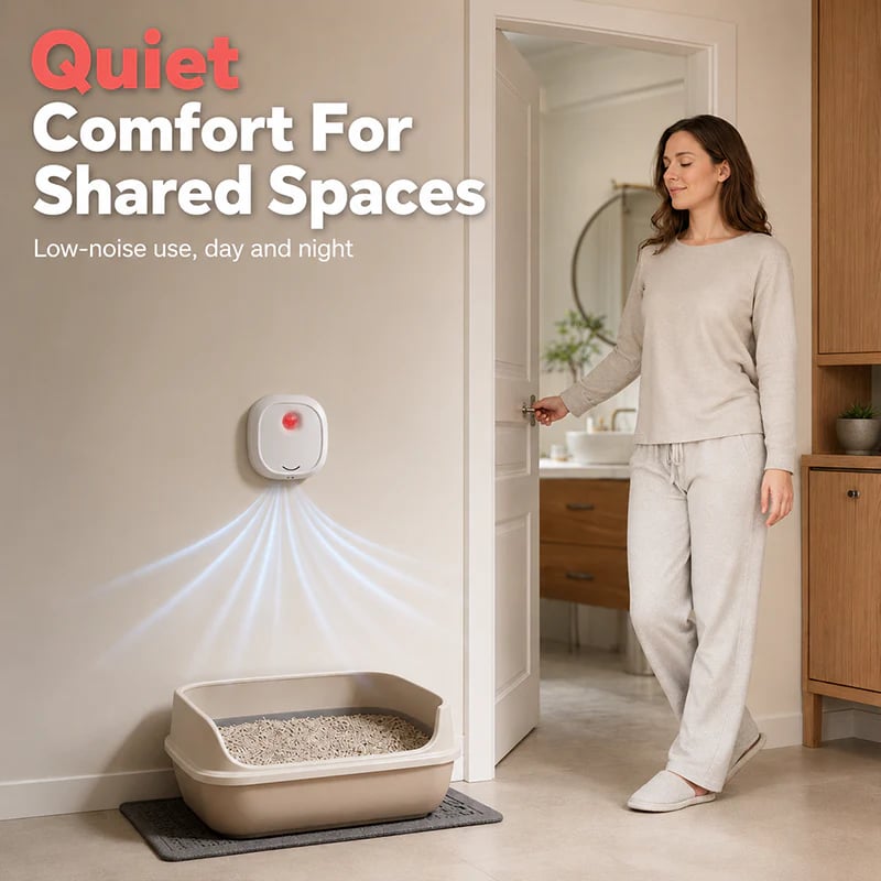 🔥Limited Time 49% OFF! 🌬️Say goodbye to unpleasant odors with it! Smart Quiet Pet Odor Eliminator