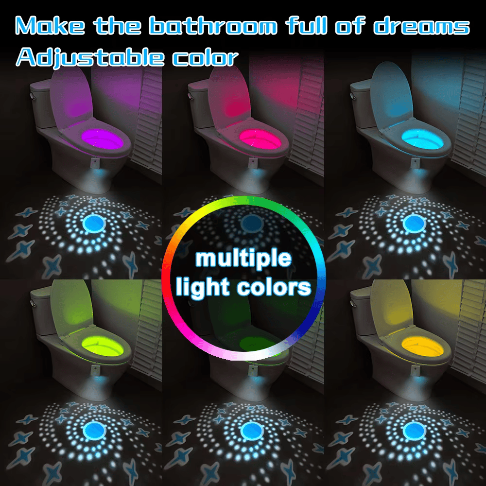 🔥Hot Sale🔥Waterproof LED Rechargeable Toilet Smart Night Light