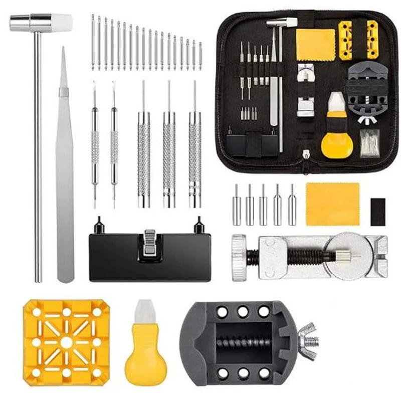 Complete 72-Piece Watch Repair Kit