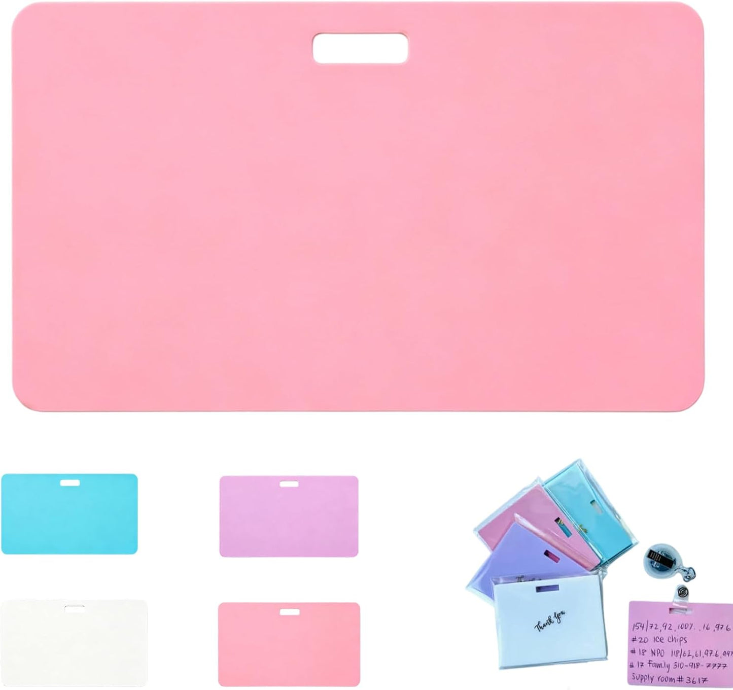 🩺Erasable Badge Note | Dual-Side Writable, Fade-Proof & No Blur (🖊Write. Wipe. Repeat.) 🎁Free Badge Clip Included📋