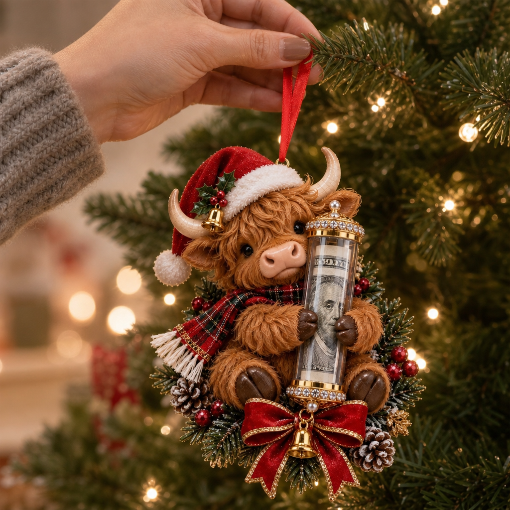 Animal Christmas Money Ornament