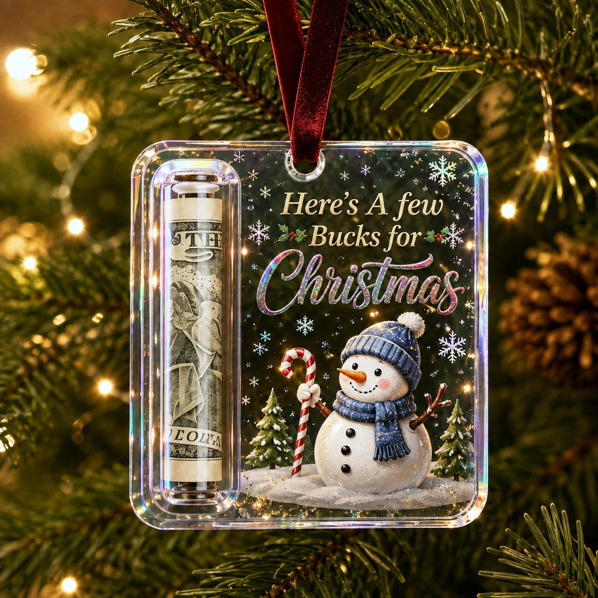🔥🎄Christmas Cash Gift Ornament- Make Cash Feel Like A Real Christmas Gift💵