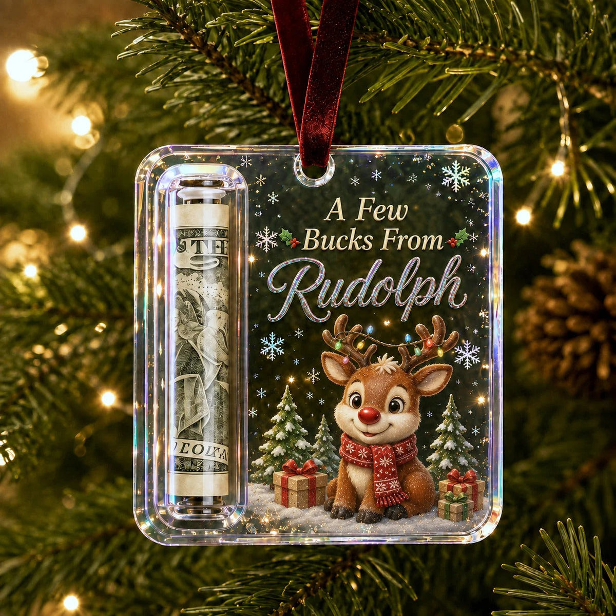🔥🎄Christmas Cash Gift Ornament- Make Cash Feel Like A Real Christmas Gift💵