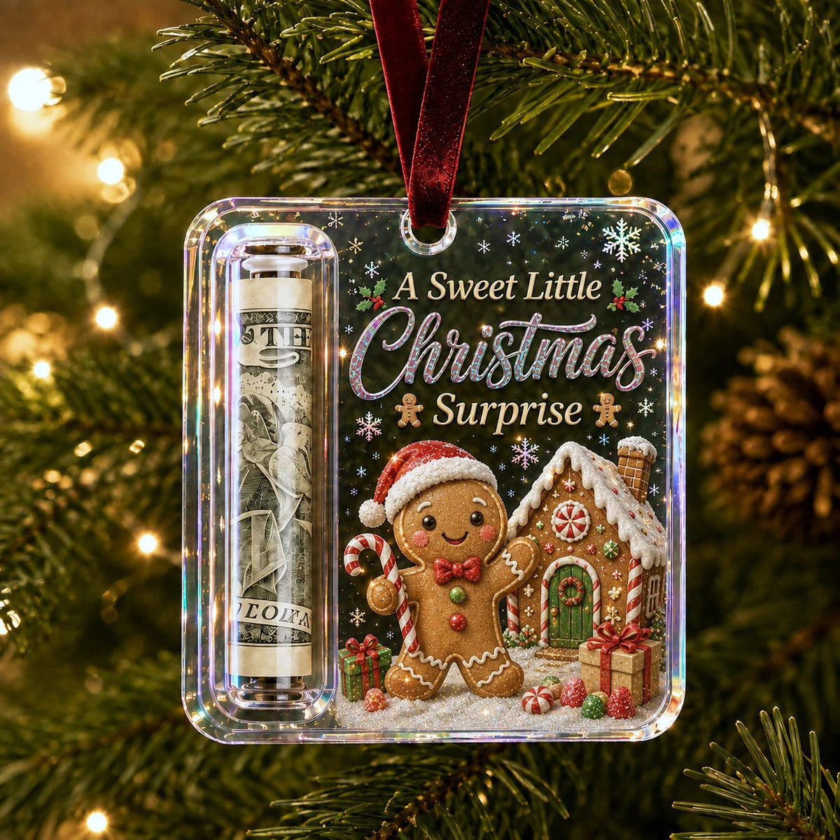 🔥🎄Christmas Cash Gift Ornament- Make Cash Feel Like A Real Christmas Gift💵