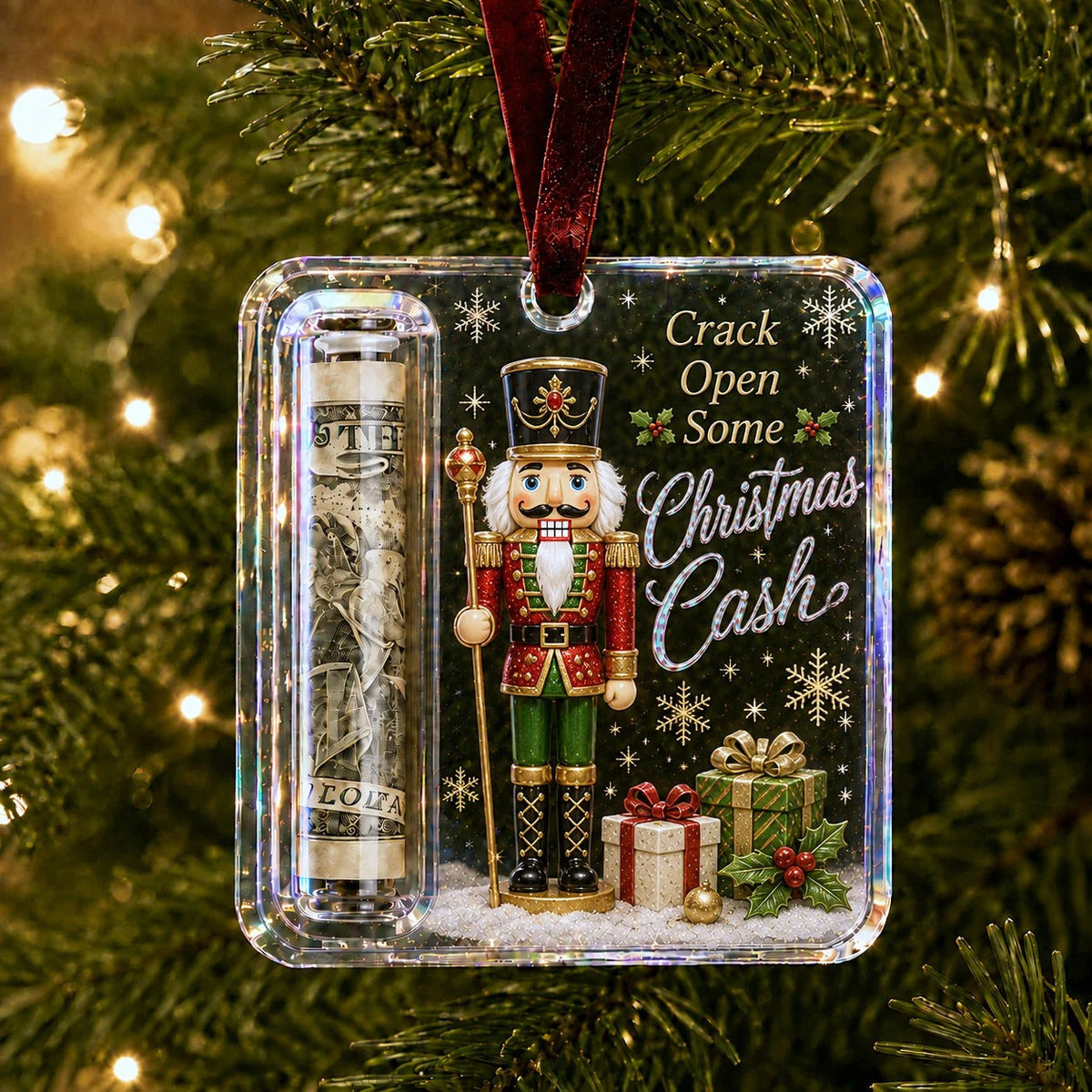 🔥🎄Christmas Cash Gift Ornament- Make Cash Feel Like A Real Christmas Gift💵