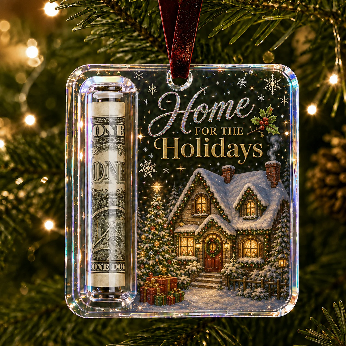 🔥🎄Christmas Cash Gift Ornament- Make Cash Feel Like A Real Christmas Gift💵