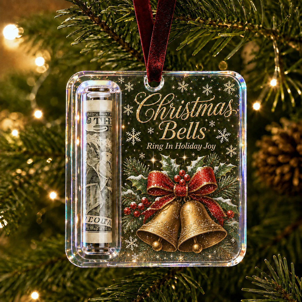 🔥🎄Christmas Cash Gift Ornament- Make Cash Feel Like A Real Christmas Gift💵