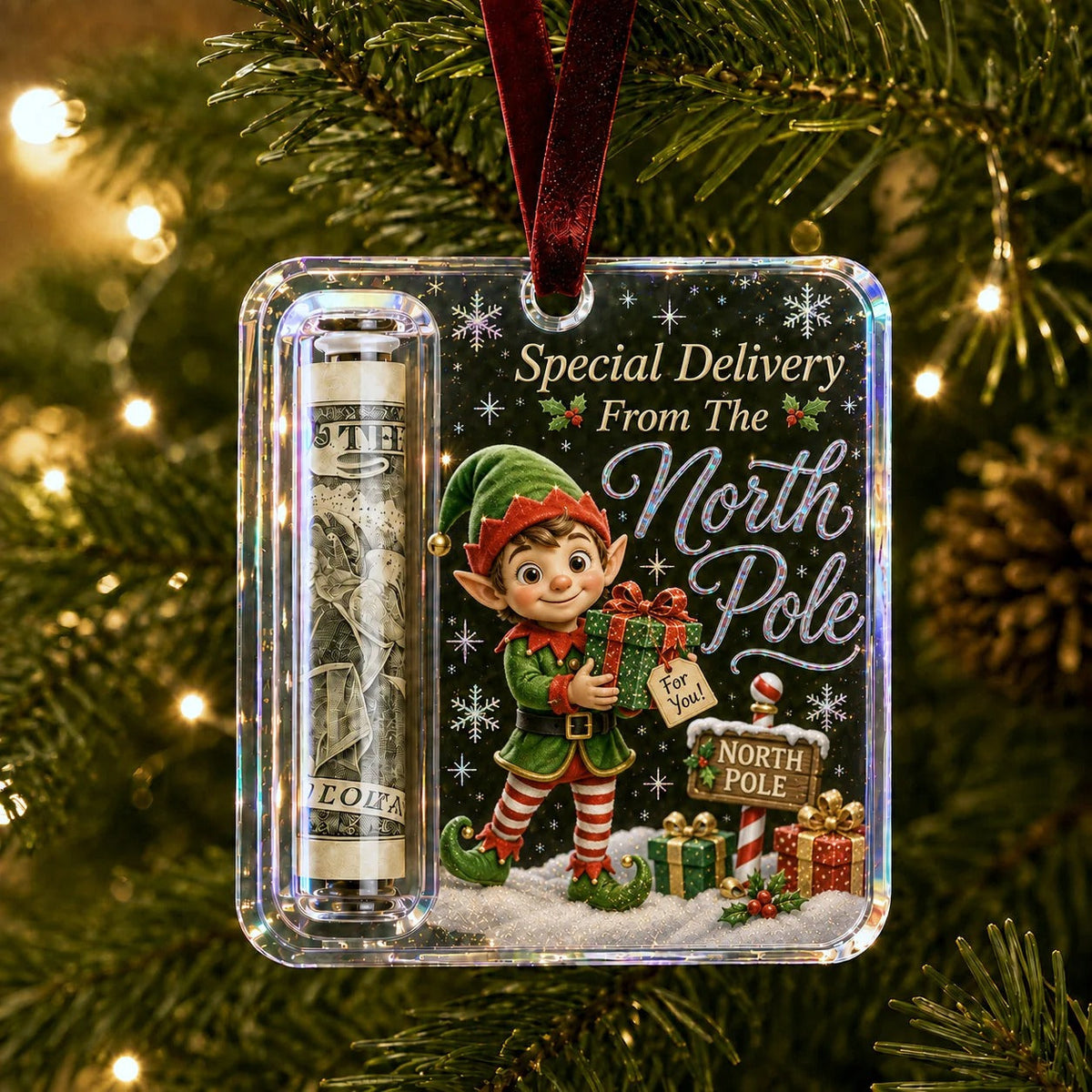🔥🎄Christmas Cash Gift Ornament- Make Cash Feel Like A Real Christmas Gift💵