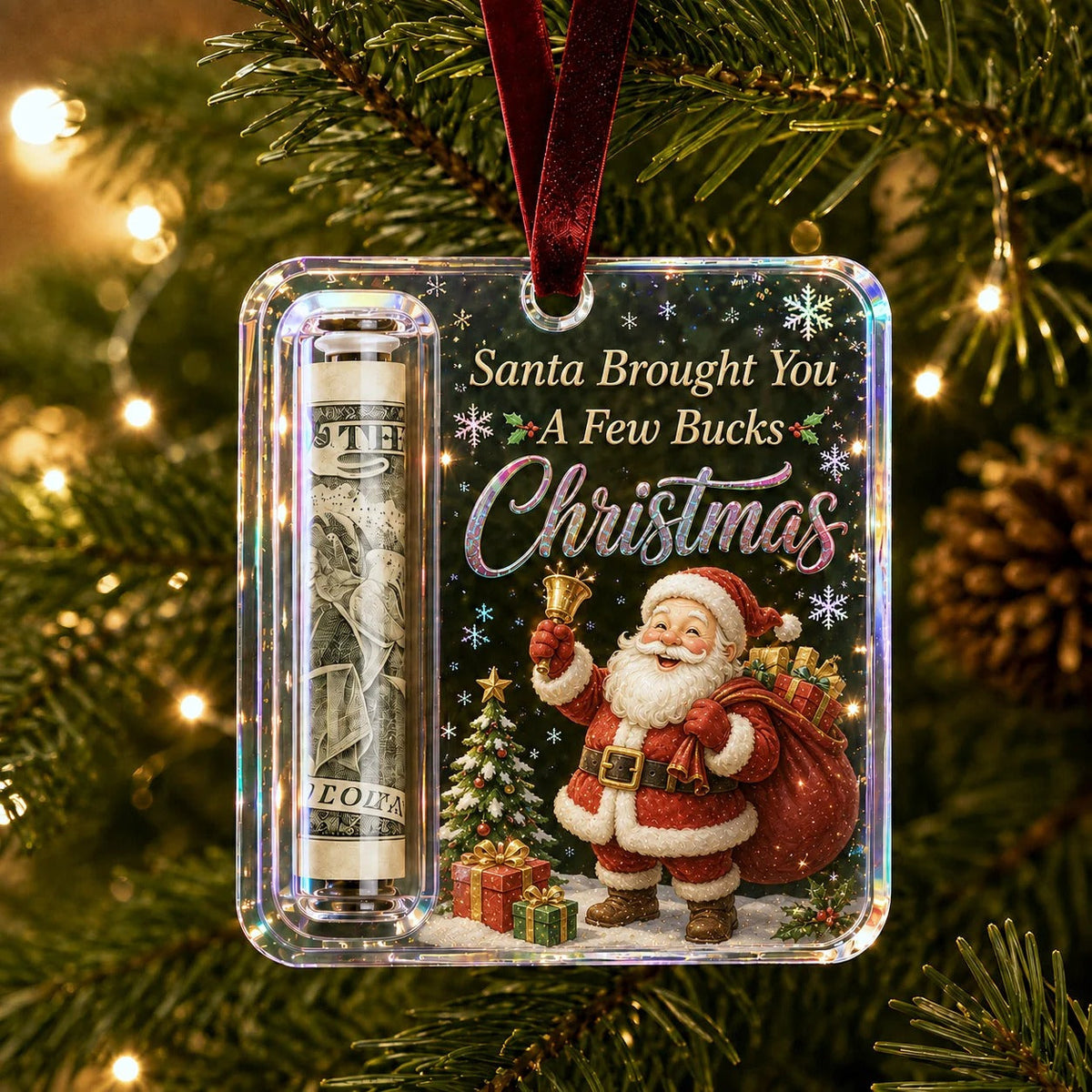 🔥🎄Christmas Cash Gift Ornament- Make Cash Feel Like A Real Christmas Gift💵