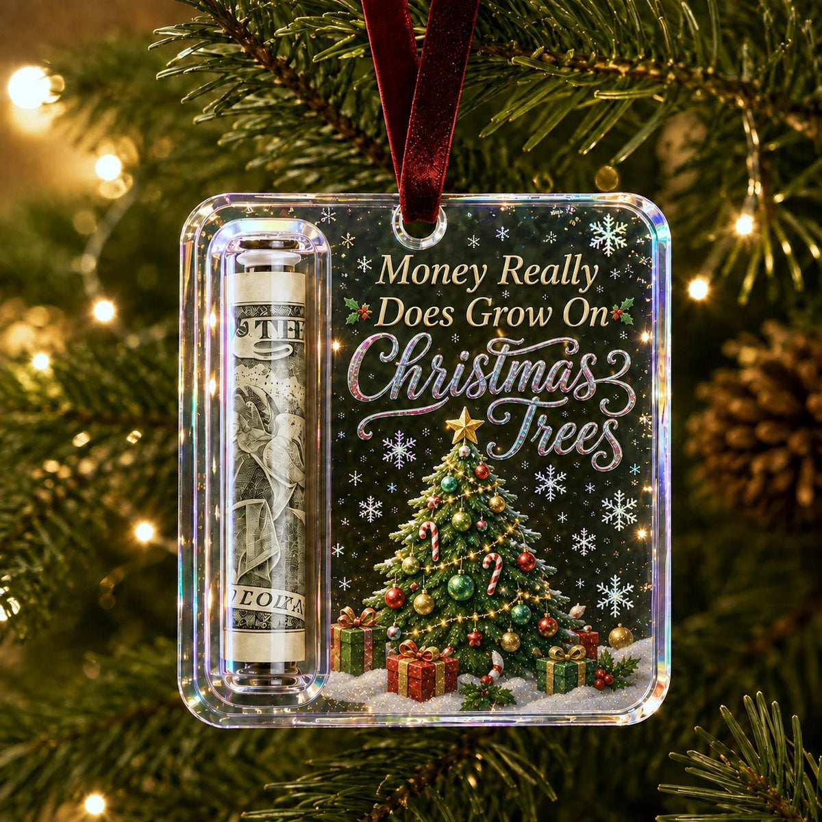 🔥🎄Christmas Cash Gift Ornament- Make Cash Feel Like A Real Christmas Gift💵