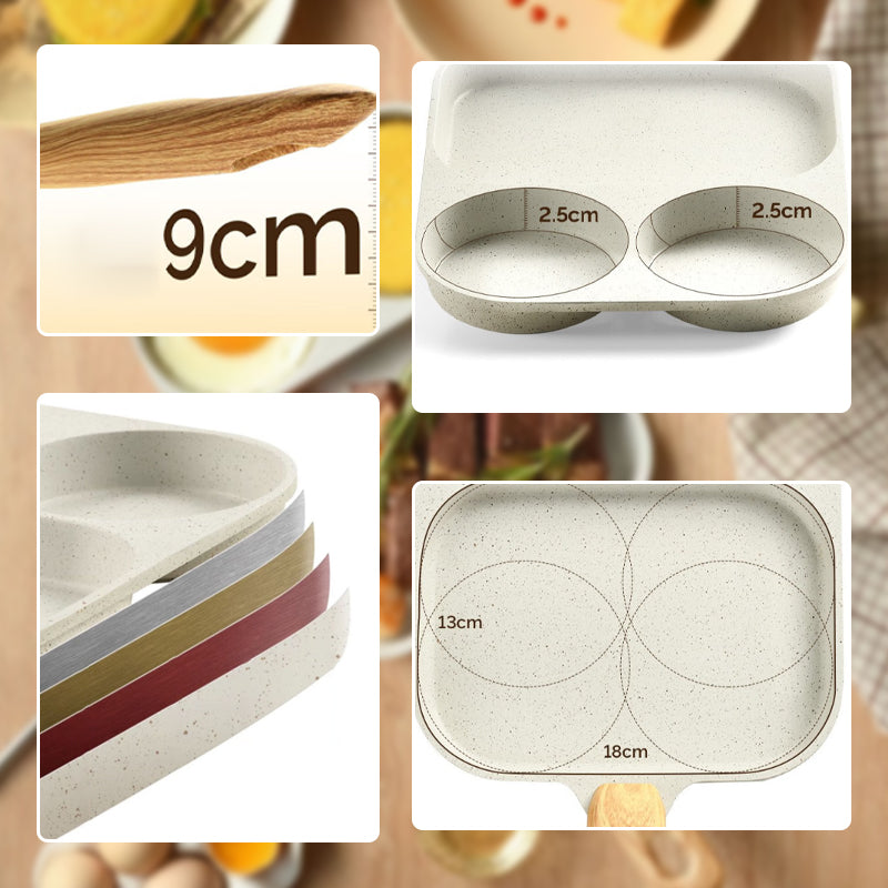 ⏰3-In-1 Split Non-Stick Pan