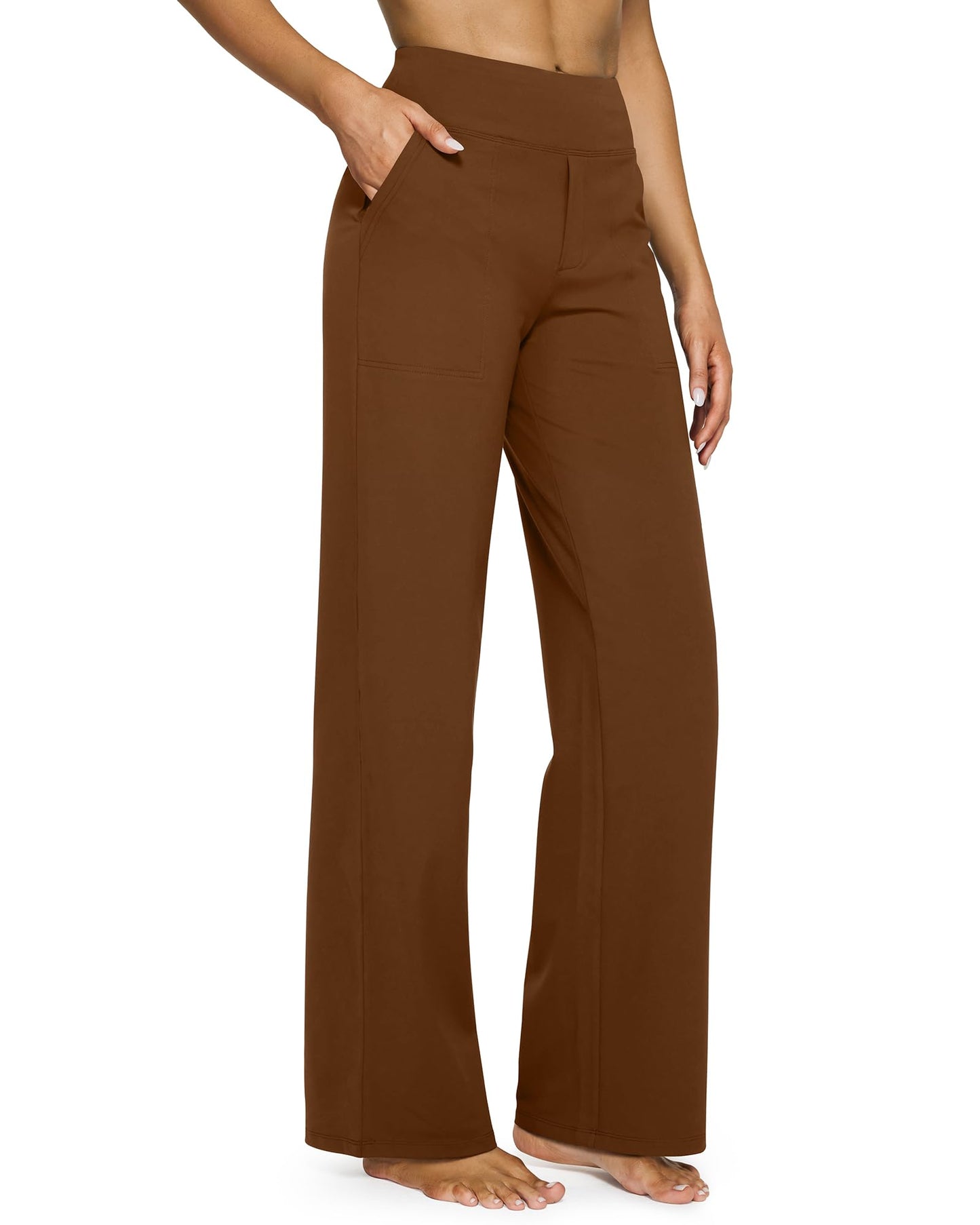 🔥🔥Women's High Waist Stretch Casual Yoga Wide Leg Pants