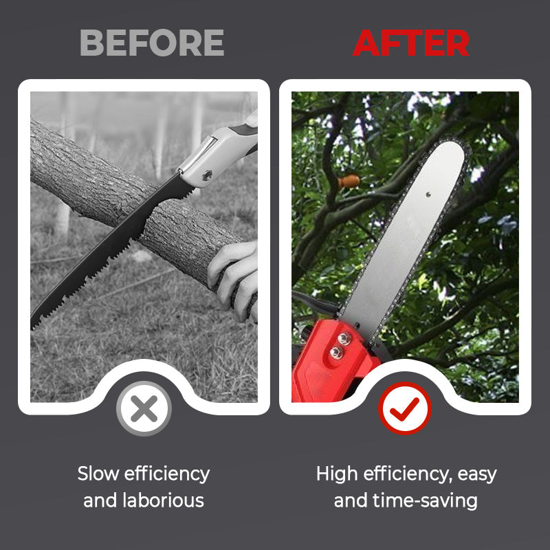 💞50K+ SOLD!🔥⚡Cordless High‑Power Lithium Chainsaw – Brushless motor, fast cutting & long runtime. Lightweight, safety switch & gift toolkit included. Prune with ease. 🌲🔋