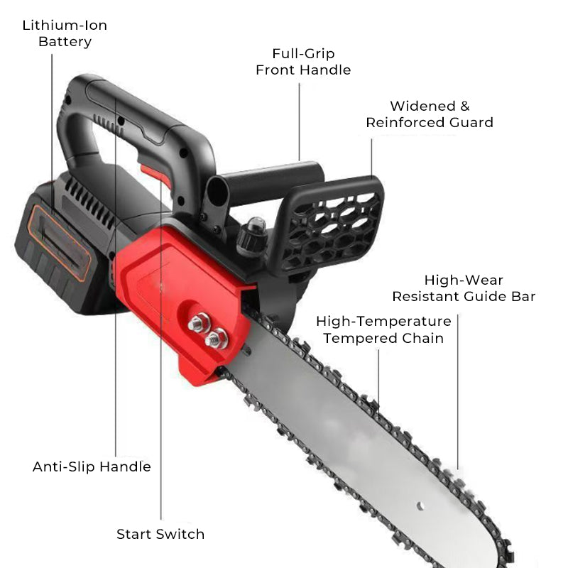 💞50K+ SOLD!🔥⚡Cordless High‑Power Lithium Chainsaw – Brushless motor, fast cutting & long runtime. Lightweight, safety switch & gift toolkit included. Prune with ease. 🌲🔋