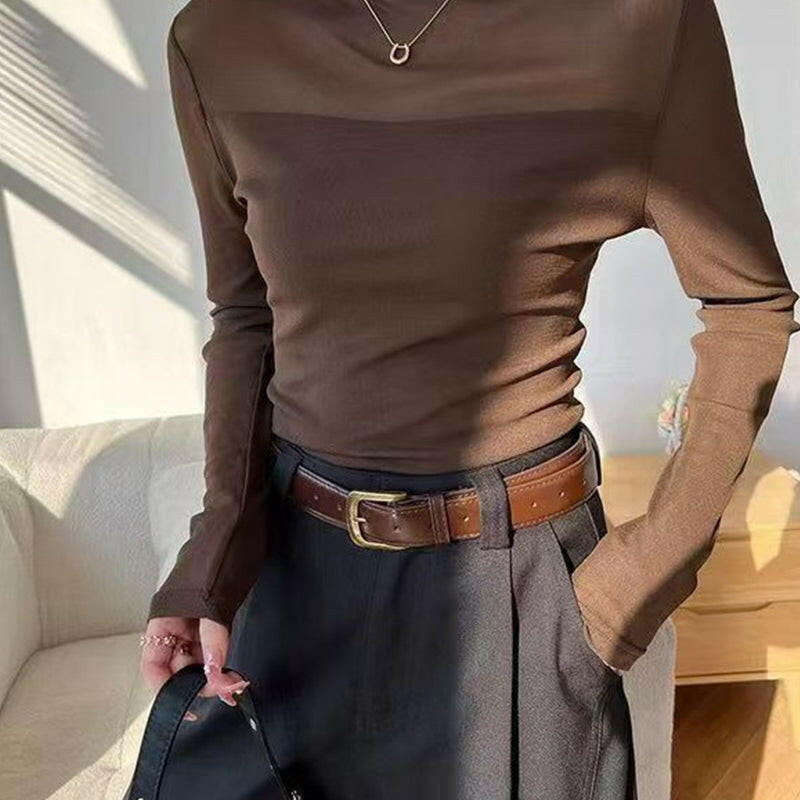 💃F🎉Women’s Mock-Neck Mesh Top