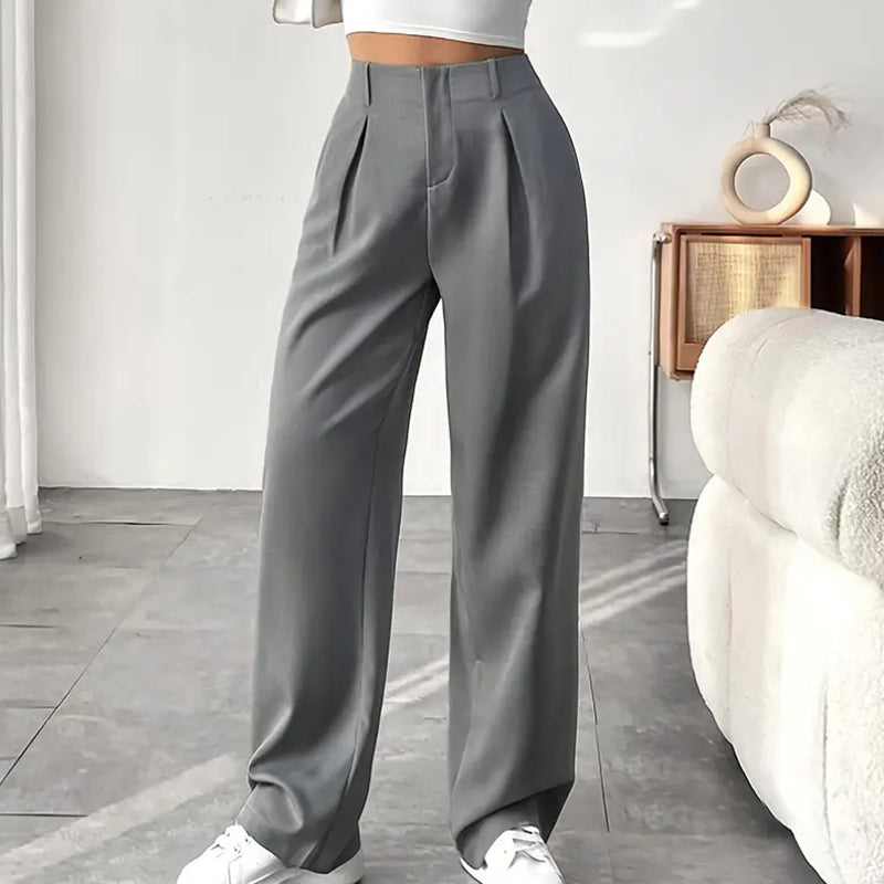 🏆💝New Style✨Women's High Waisted Straight Leg Work Trousers , Smart & Casual Look for Office and Beyond