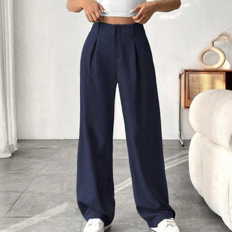 🏆💝New Style✨Women's High Waisted Straight Leg Work Trousers , Smart & Casual Look for Office and Beyond