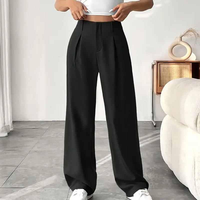 🏆💝New Style✨Women's High Waisted Straight Leg Work Trousers , Smart & Casual Look for Office and Beyond