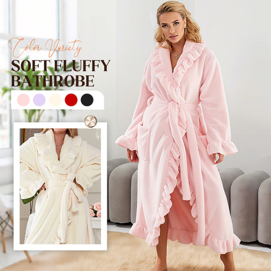 ✨Soft Fluffy Bathrobe 🧖♀️ – Skin-Friendly Fabric, Cozy Warmth for Post-Shower