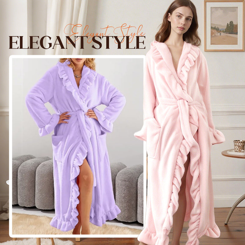 ✨Soft Fluffy Bathrobe 🧖♀️ – Skin-Friendly Fabric, Cozy Warmth for Post-Shower