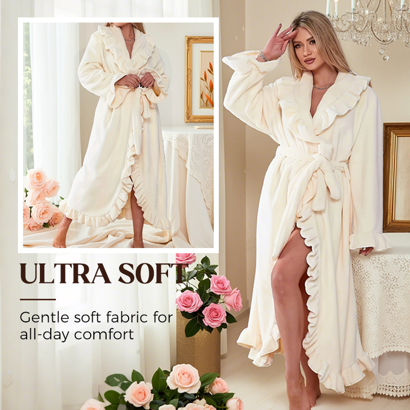✨Soft Fluffy Bathrobe 🧖♀️ – Skin-Friendly Fabric, Cozy Warmth for Post-Shower